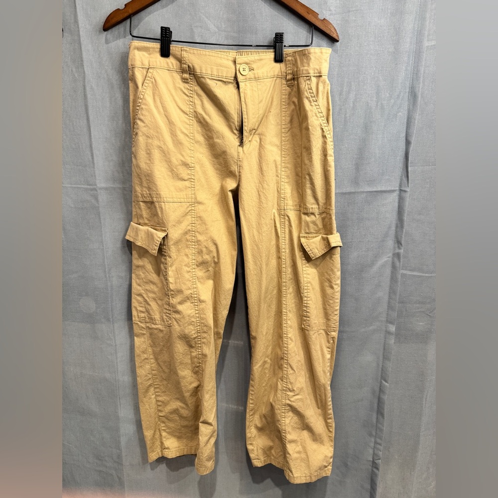 Sanctuary Crop Khaki Cargo Pants